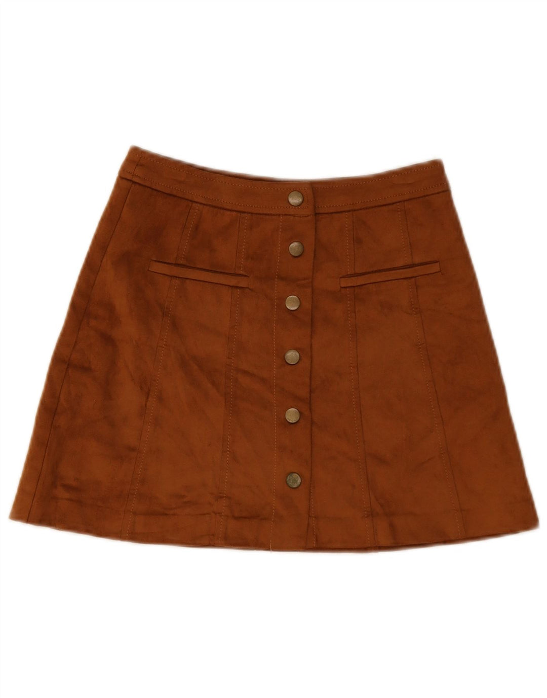 Damska spódnica mini Trafaluc Zara XS W24 Brązowy poliester