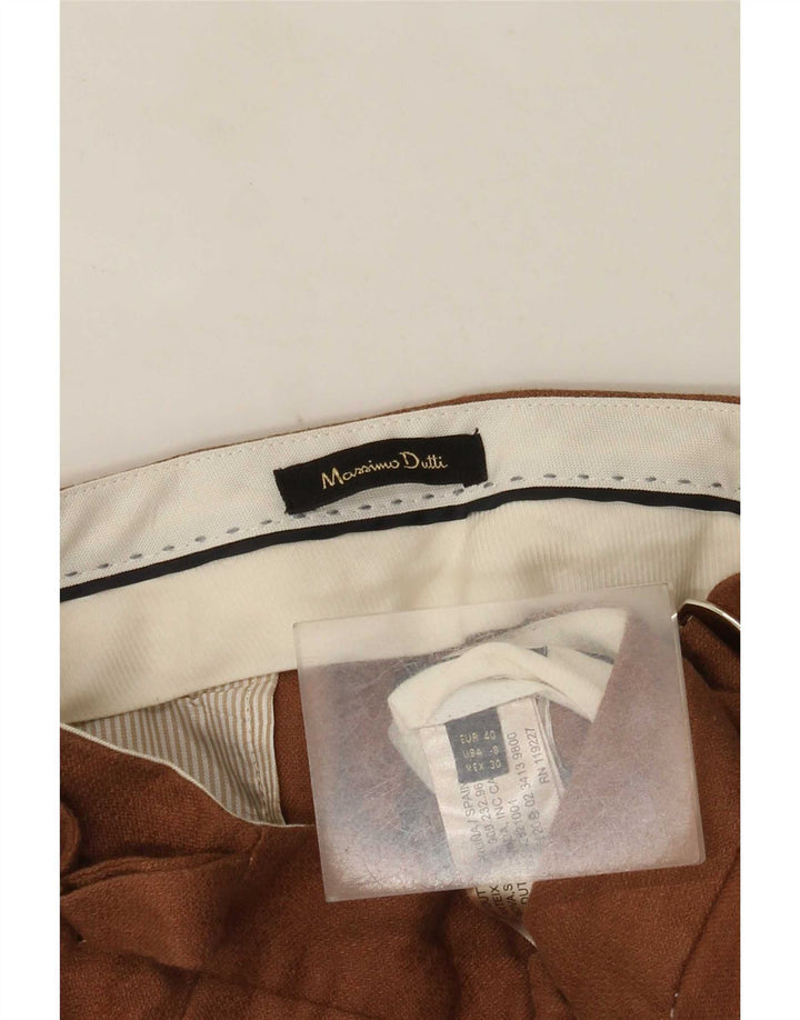 Damskie spodnie Chino Massimo Dutti EU 40 Medium W30 L31 Brown