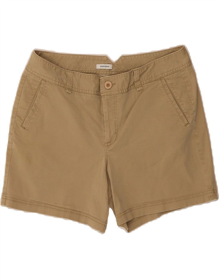 DOCKERS Womens Chino Shorts Size 14 Large W34 Beige Cotton Vintage Dockers and Second-Hand Dockers from Messina Hembry 