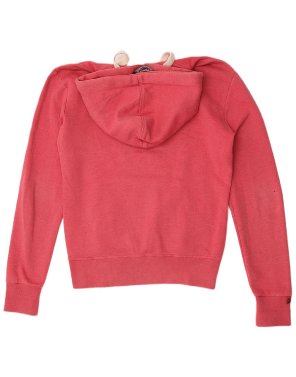 Męski sweter z kapturem Superdry z grafiką XS, różowy, bawełniany