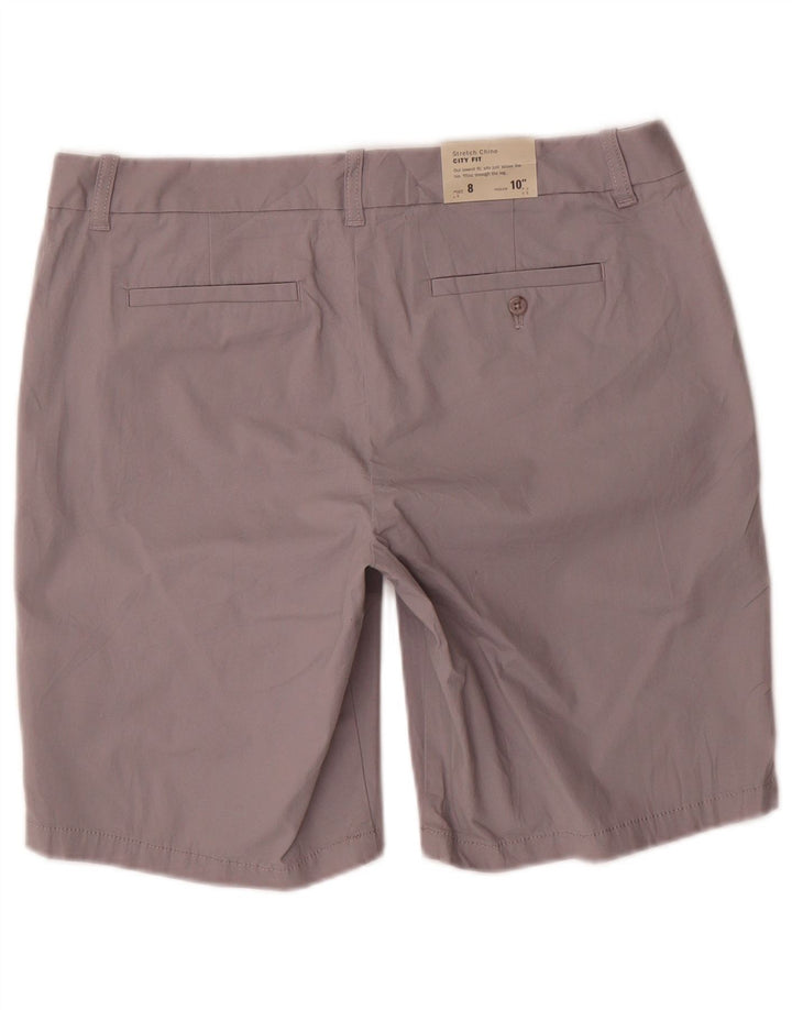 Damskie bermudy J. CREW City Fit US 8 Medium W32, szara bawełna