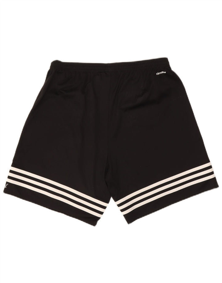 Męskie spodenki sportowe Adidas Climalite, duże, czarne, poliestrowe