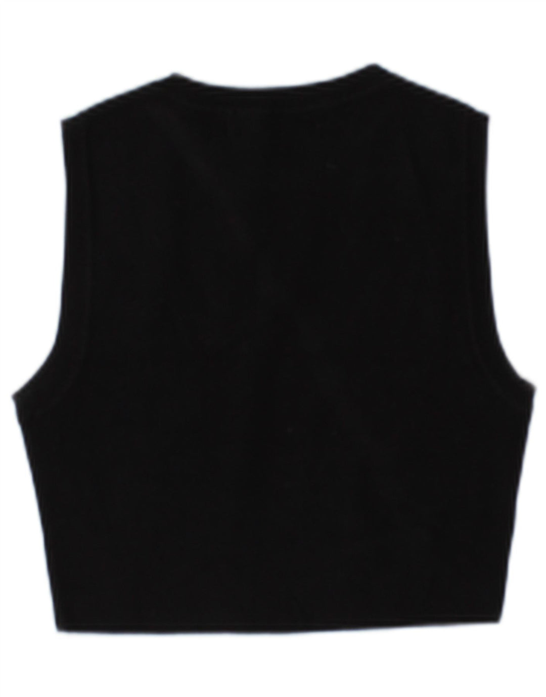 Damski krótki top Zara UK 14 Large, czarna wiskoza