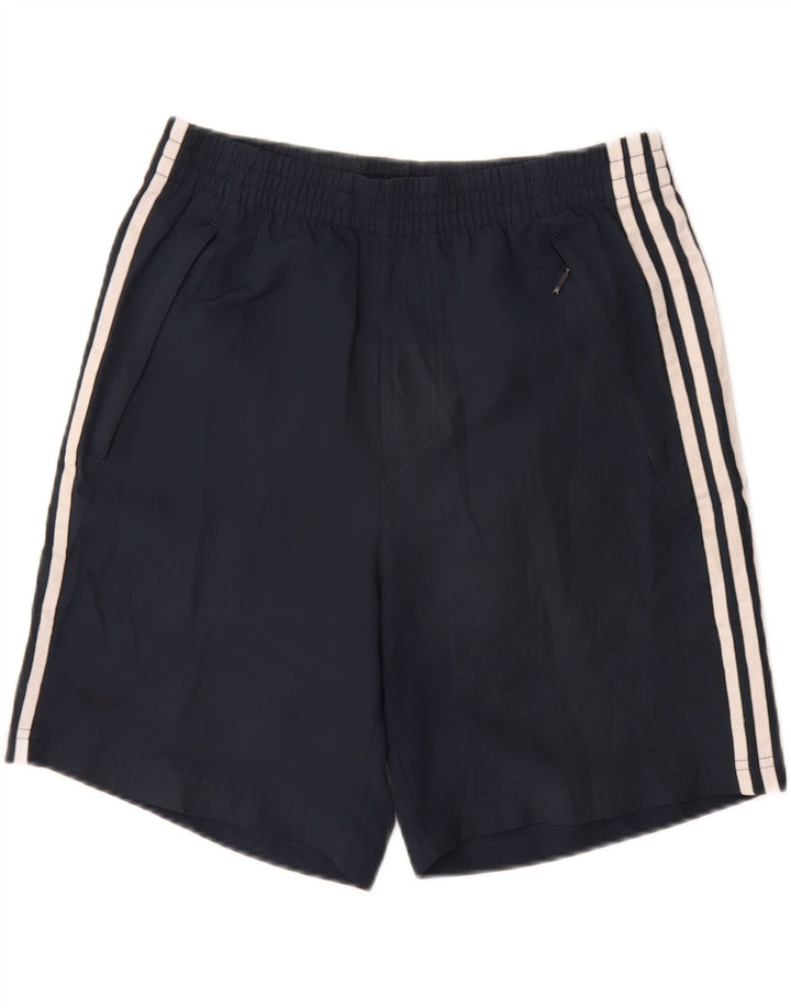 Męskie spodenki sportowe Adidas, małe, granatowe, poliestrowe