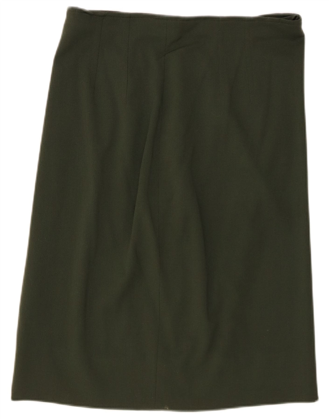 Prosta spódnica damska ICEBERG W30 Średnia wełna khaki