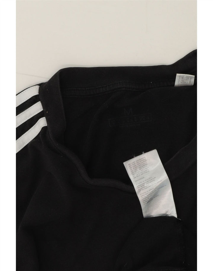 Adidas Męski T-shirt Top Średni Czarny Bawełniany
