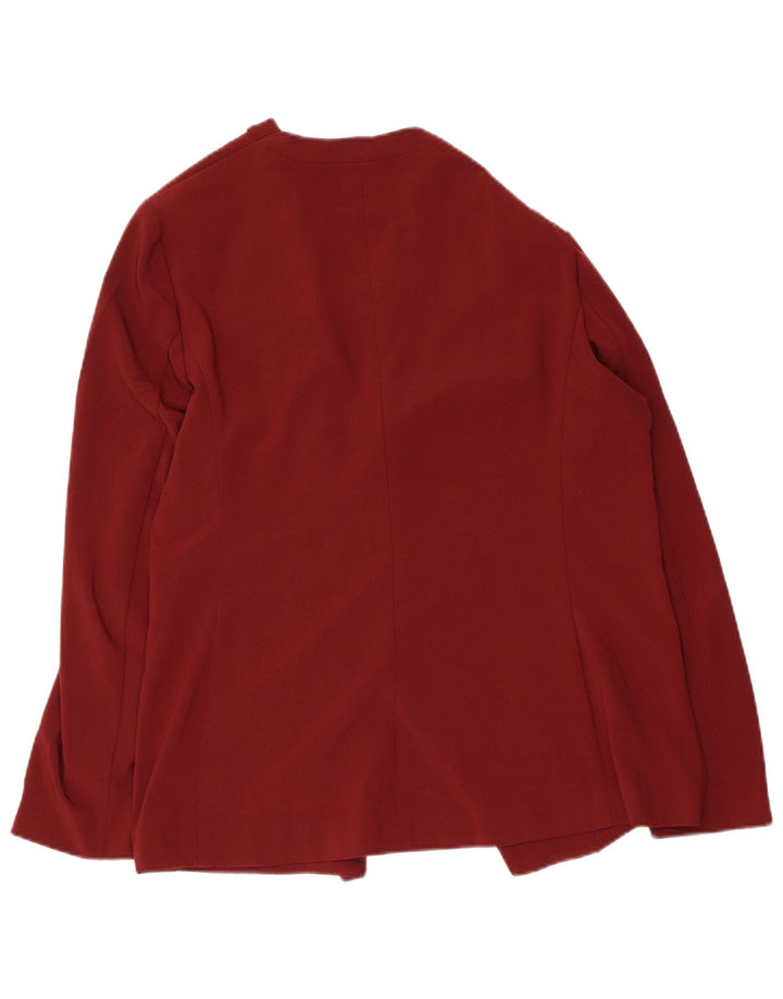 Marks & Spencer Damski sweter rozpinany UK 16, duży, bordowy poliester