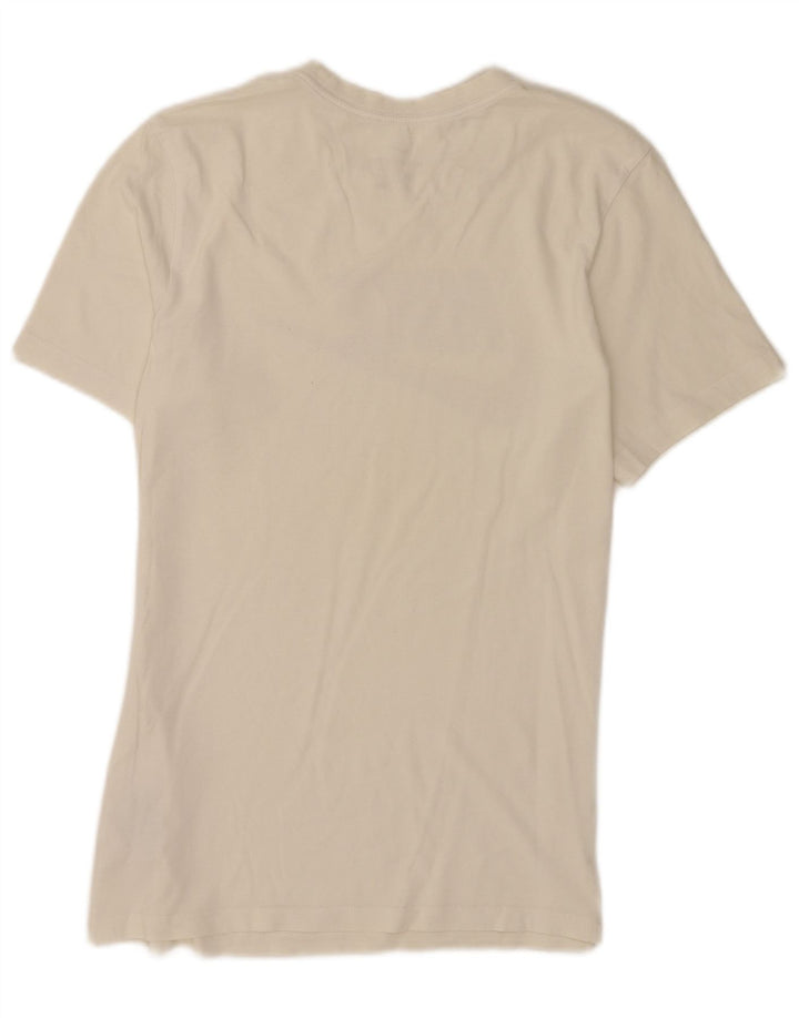 Męski T-shirt z grafiką Nike, mały, biały, bawełniany