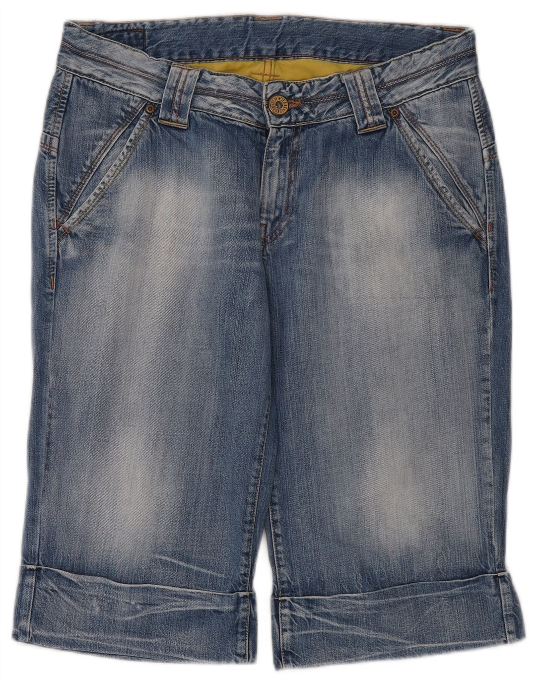 Męskie dżinsowe bermudy PEPE Jeans W31 Średnioniebieskie bawełniane