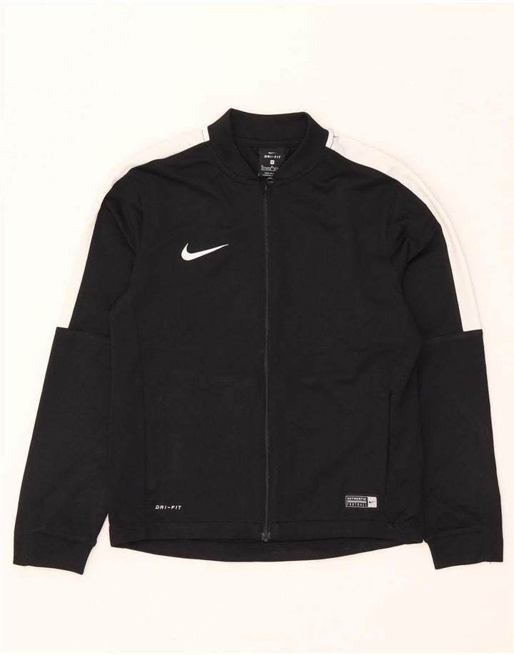 Chłopięca kurtka dresowa Nike Dri Fit 10-11 lat, średnia czarna, z blokami kolorów