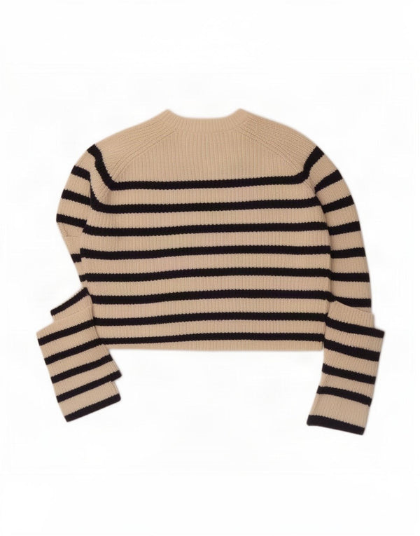 Marks & Spencer Damski sweter z dekoltem w łódkę, UK 14, średni złamanej bieli