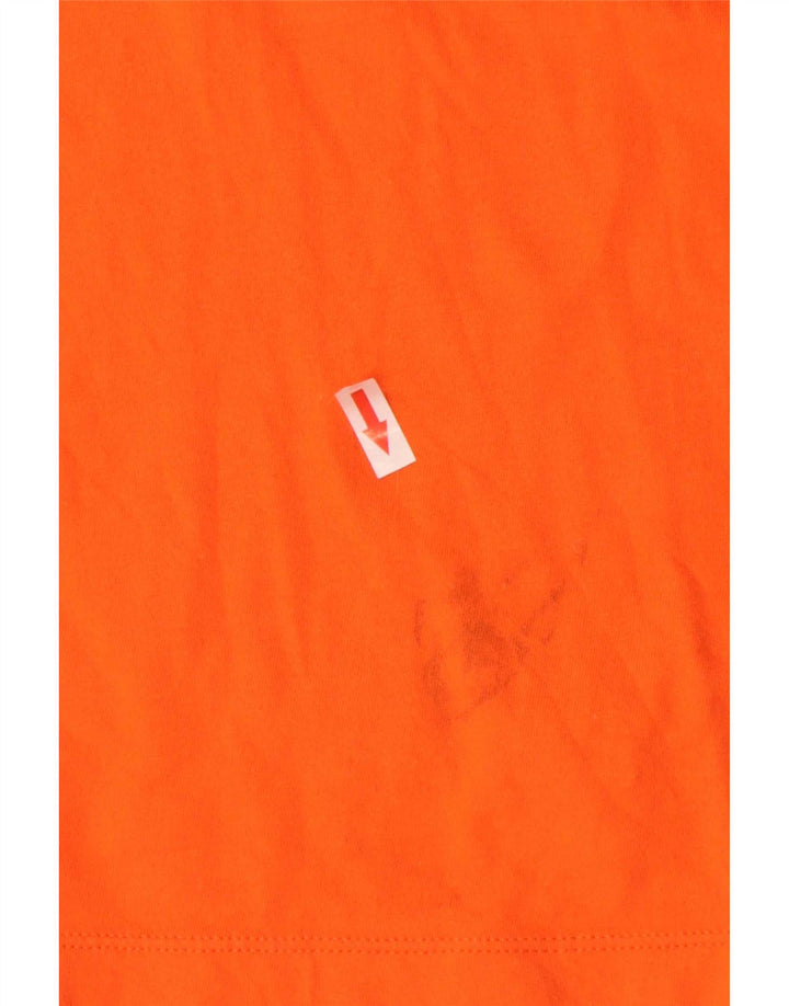 Męski T-shirt z grafiką Nike, duży, pomarańczowy, bawełniany