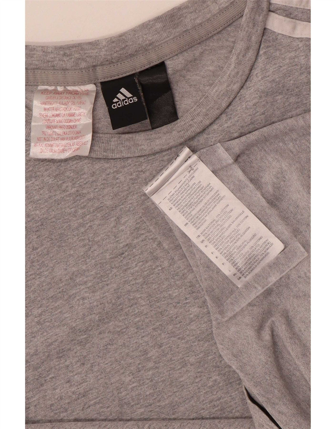 Adidas Męska koszulka Top XS Szara bawełna