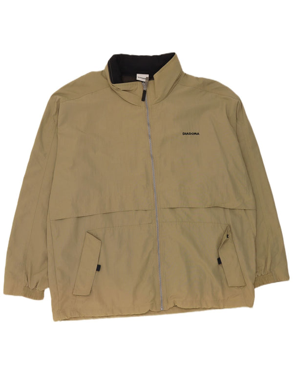 Męska kurtka przeciwdeszczowa Diadora UK 42 XL Khaki, poliester