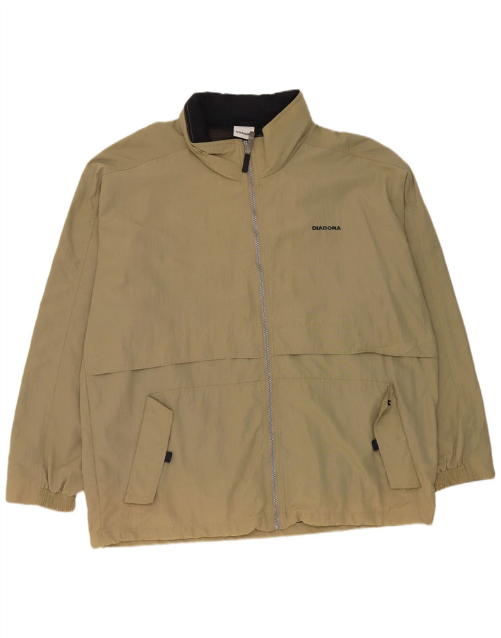 Męska kurtka przeciwdeszczowa Diadora UK 42 XL Khaki, poliester