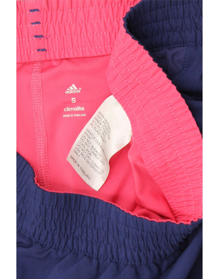 Spodenki sportowe Adidas damskie Climalite UK 10, małe, niebieskie, poliestrowe