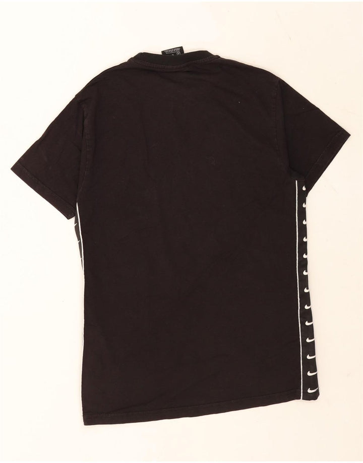 Męski T-shirt z grafiką Nike, średni czarny, bawełniany