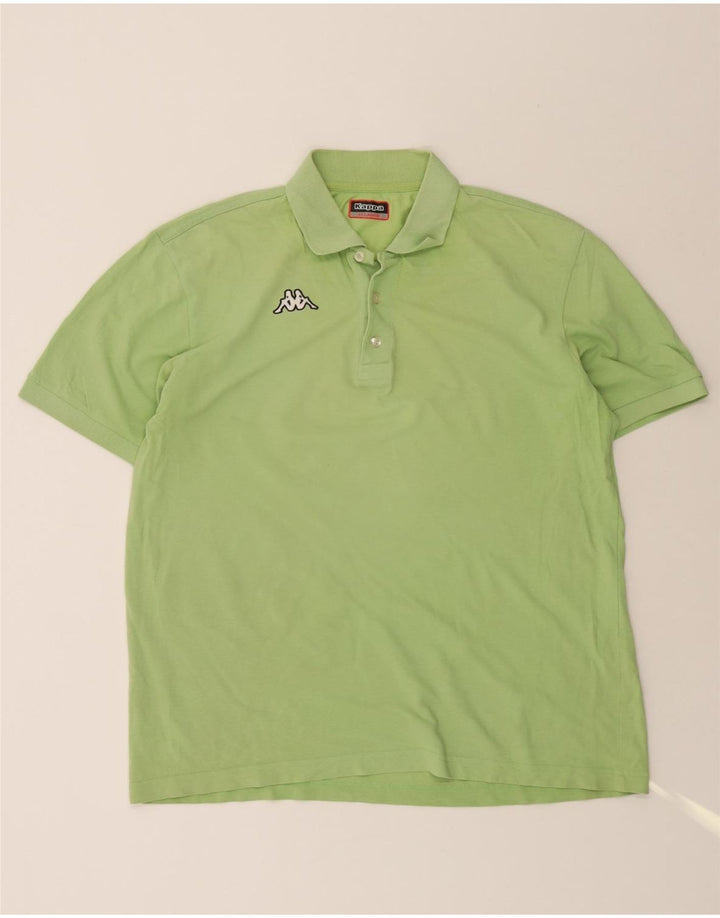 KAPPA Mens Polo Shirt 2XL Green Vintage Kappa and Second-Hand Kappa from Messina Hembry 