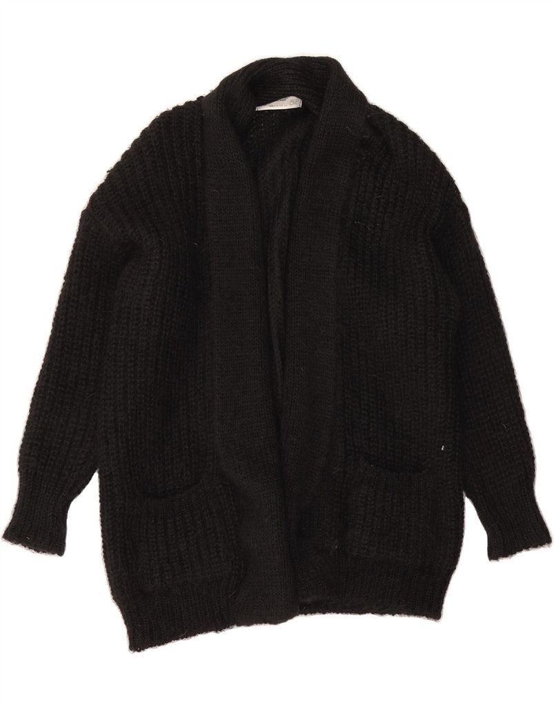 ST MICHAEL Womens Longline Cardigan Sweater UK 12/14 Medium Black Vintage St Michael and Second-Hand St Michael from Messina Hembry 