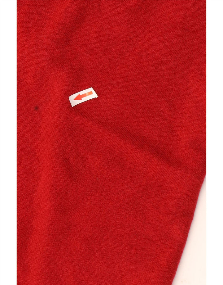 Marks & Spencer Męski sweter z dekoltem w kształcie litery V, 2XL, czerwony akryl