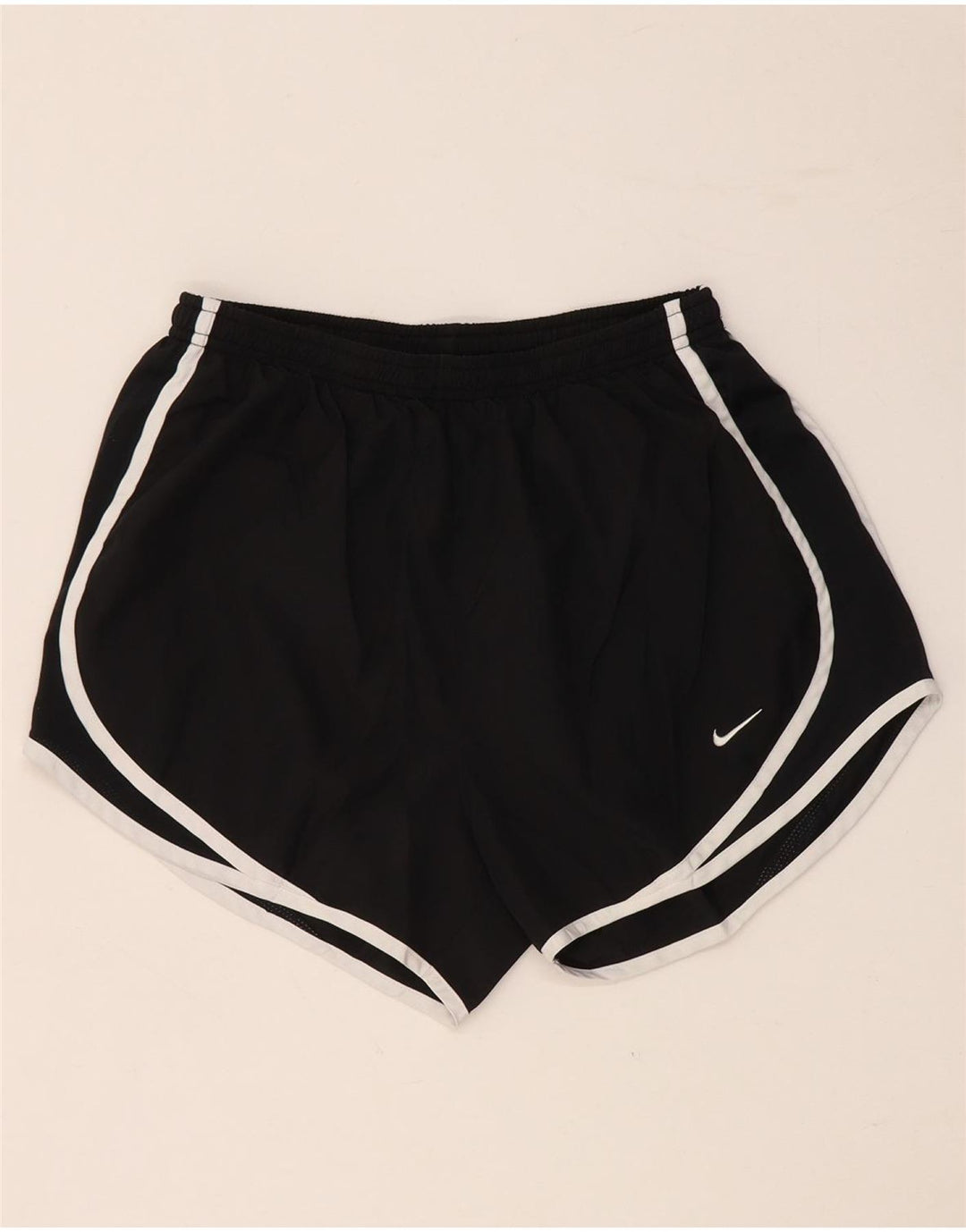Damskie spodenki sportowe NIKE Dri Fit UK 8, małe, czarne, poliestrowe