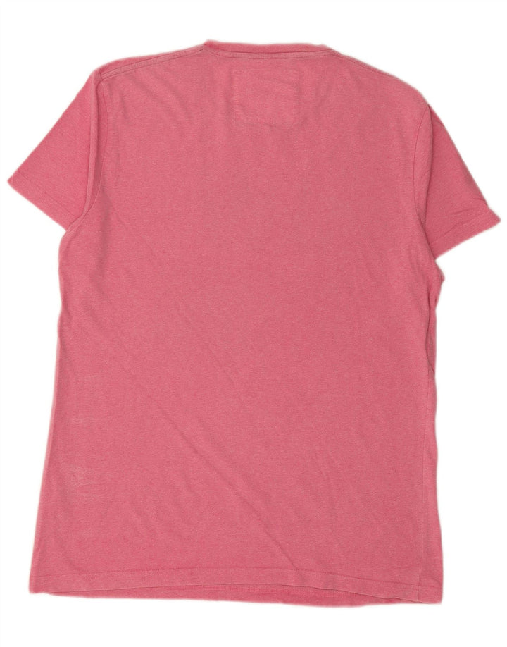 Męski T-shirt z grafiką JACK WILLS, mały, różowy, bawełniany