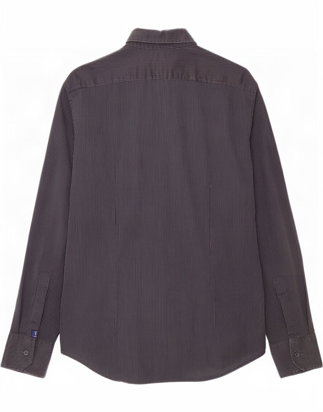 Koszula męska Trussardi Jeans Średnioszara, bawełniana w prążki