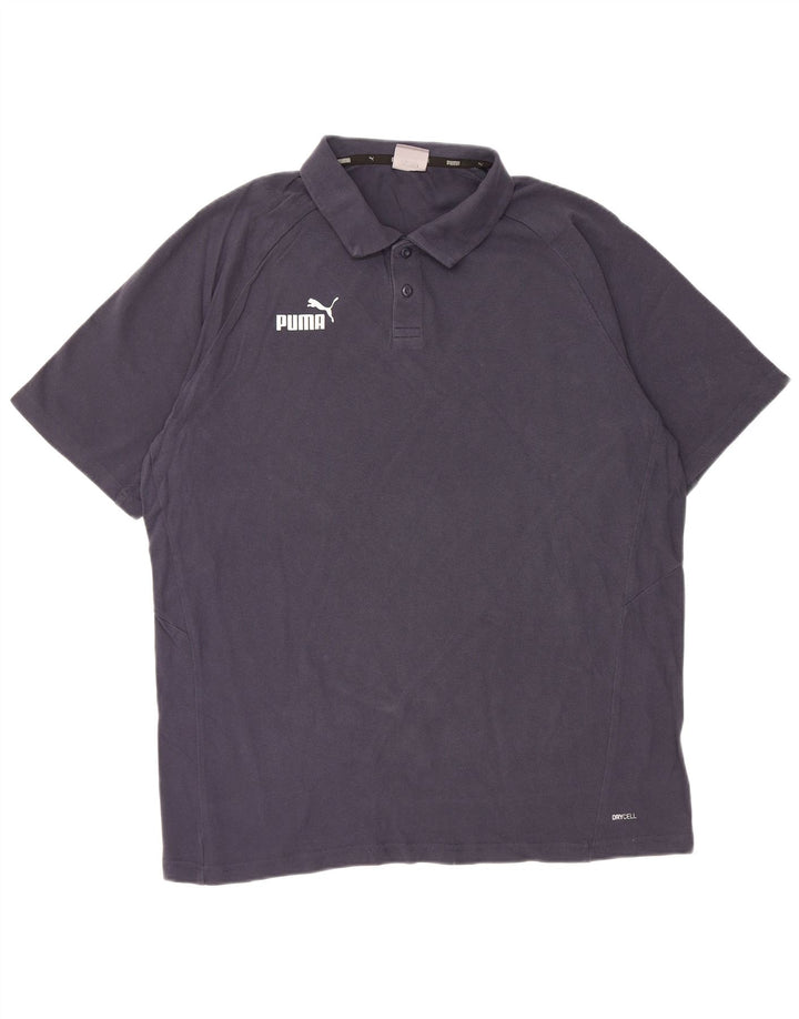 Męska graficzna koszulka polo PUMA XL w kolorze granatowym