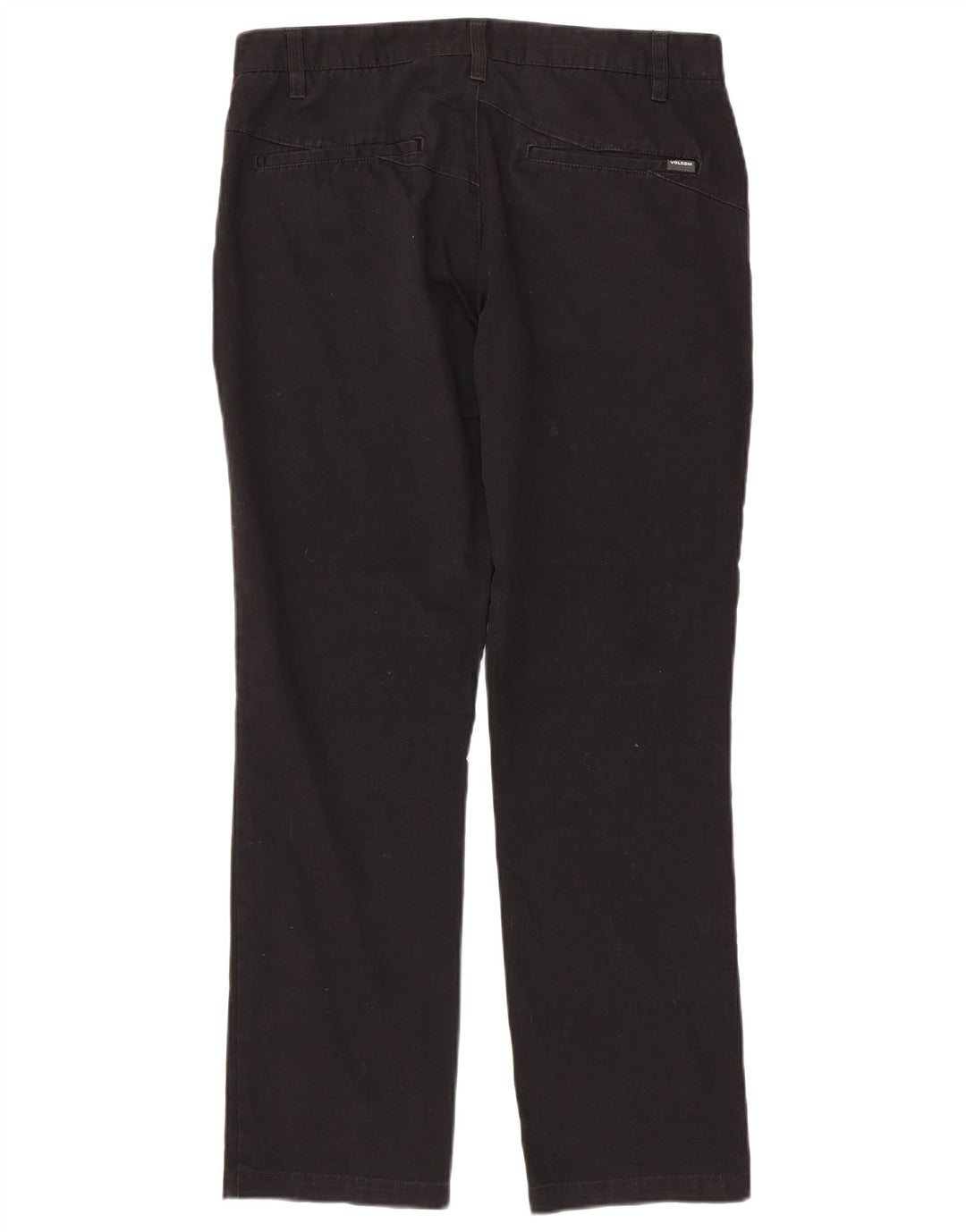 Męskie proste spodnie chino Volcom W32 L30 Czarna bawełna