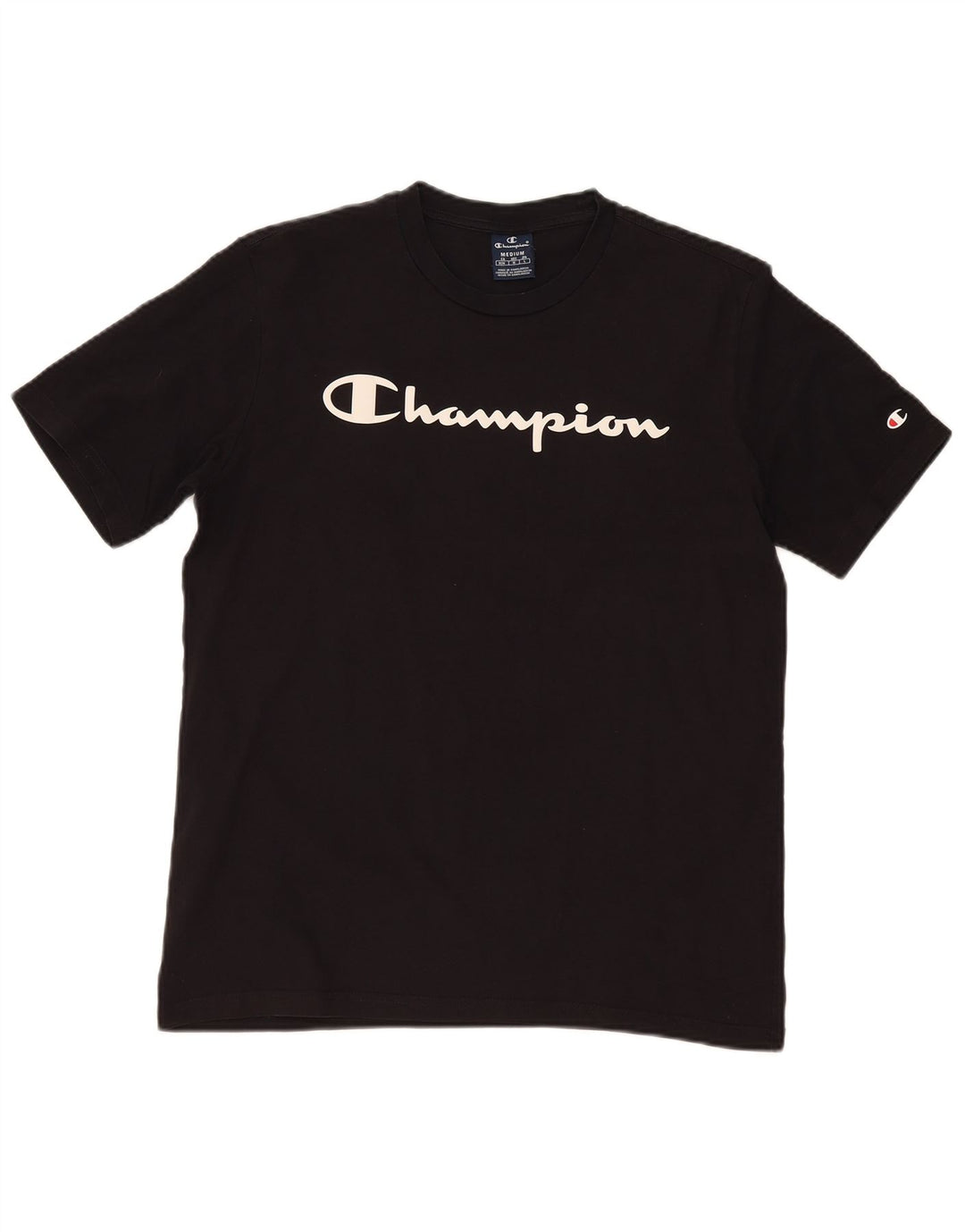 Męski T-shirt Champion z grafiką, średni czarny