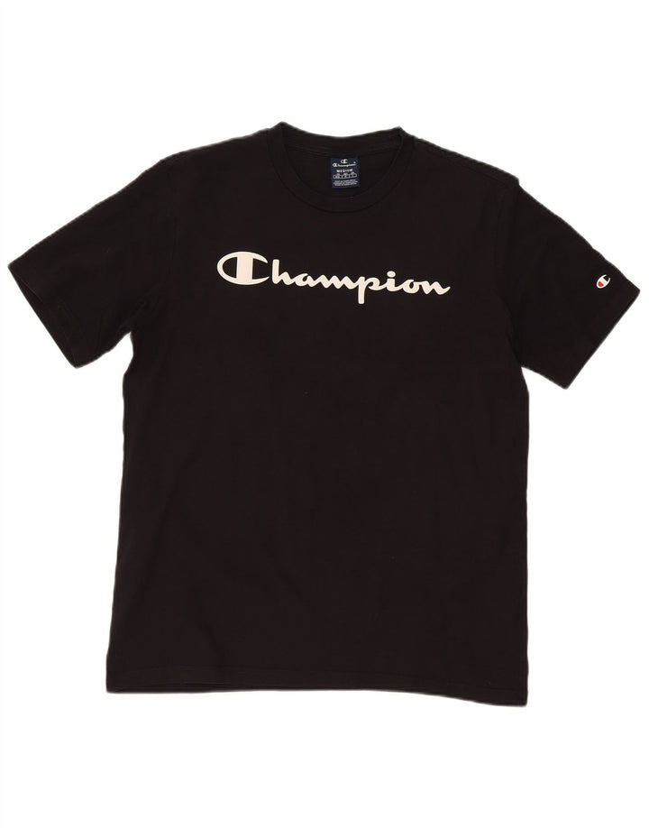 Męski T-shirt Champion z grafiką, średni czarny