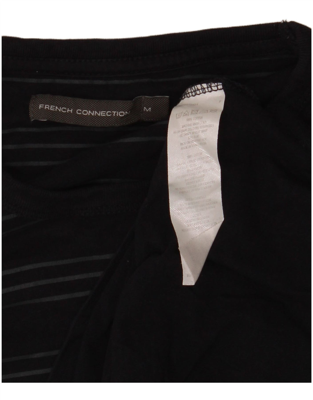 Koszulka męska French Connection Top, średnia, bawełniana w granatowe paski