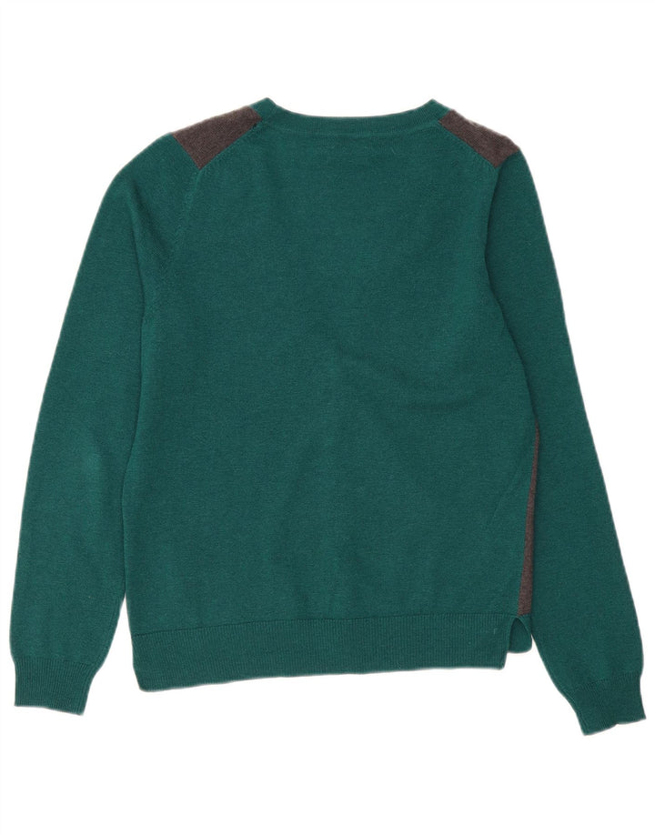 Sweter damski Massimo Dutti UK 14, wełna w kolorze średniej zieleni