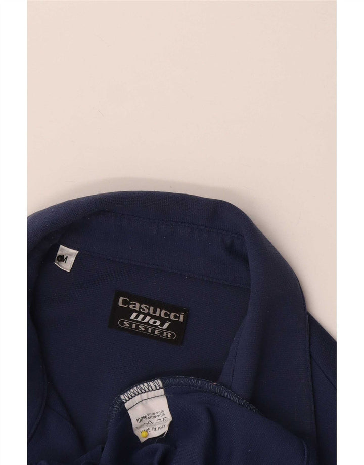 Damska bluzka koszulowa Casucci UK 12 Średni granatowy nylon
