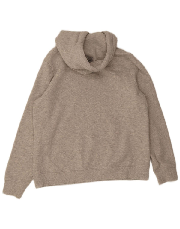 Damski sweter z kapturem Superdry UK 16, duży, szary, bawełniany w cętki