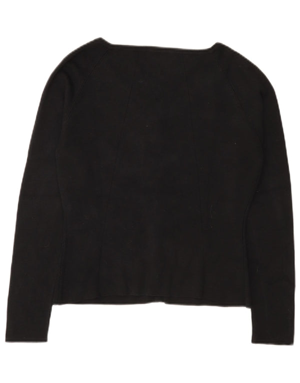 Damski sweter rozpinany Seventy IT 42 Średni czarny jedwab