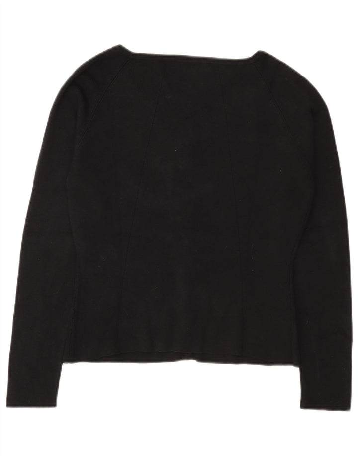Damski sweter rozpinany Seventy IT 42 Średni czarny jedwab