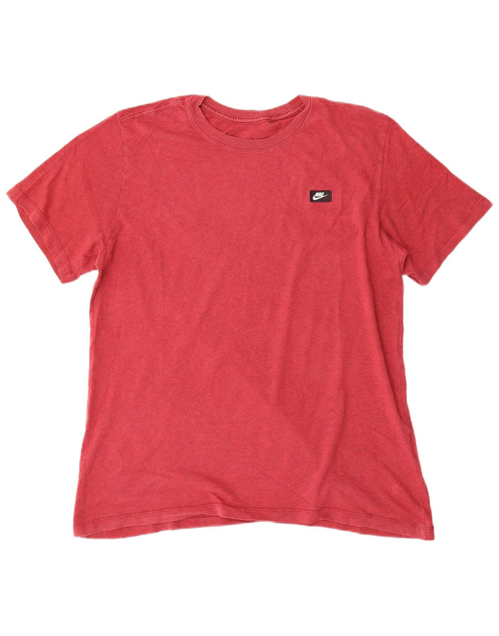 T-shirt męski Nike, duży, czerwony, bawełniany