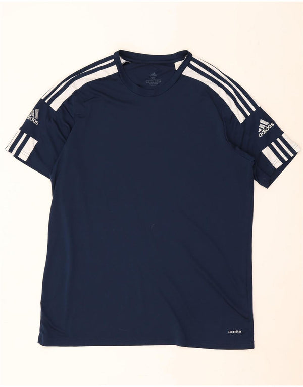 Koszulka męska Adidas Aeroready Top XL granatowa, poliestrowa