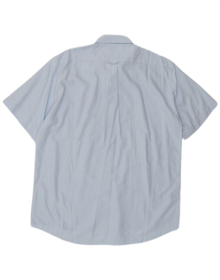 Koszula męska z krótkim rękawem Lacoste, rozmiar 41, duża, niebieska, bawełniana