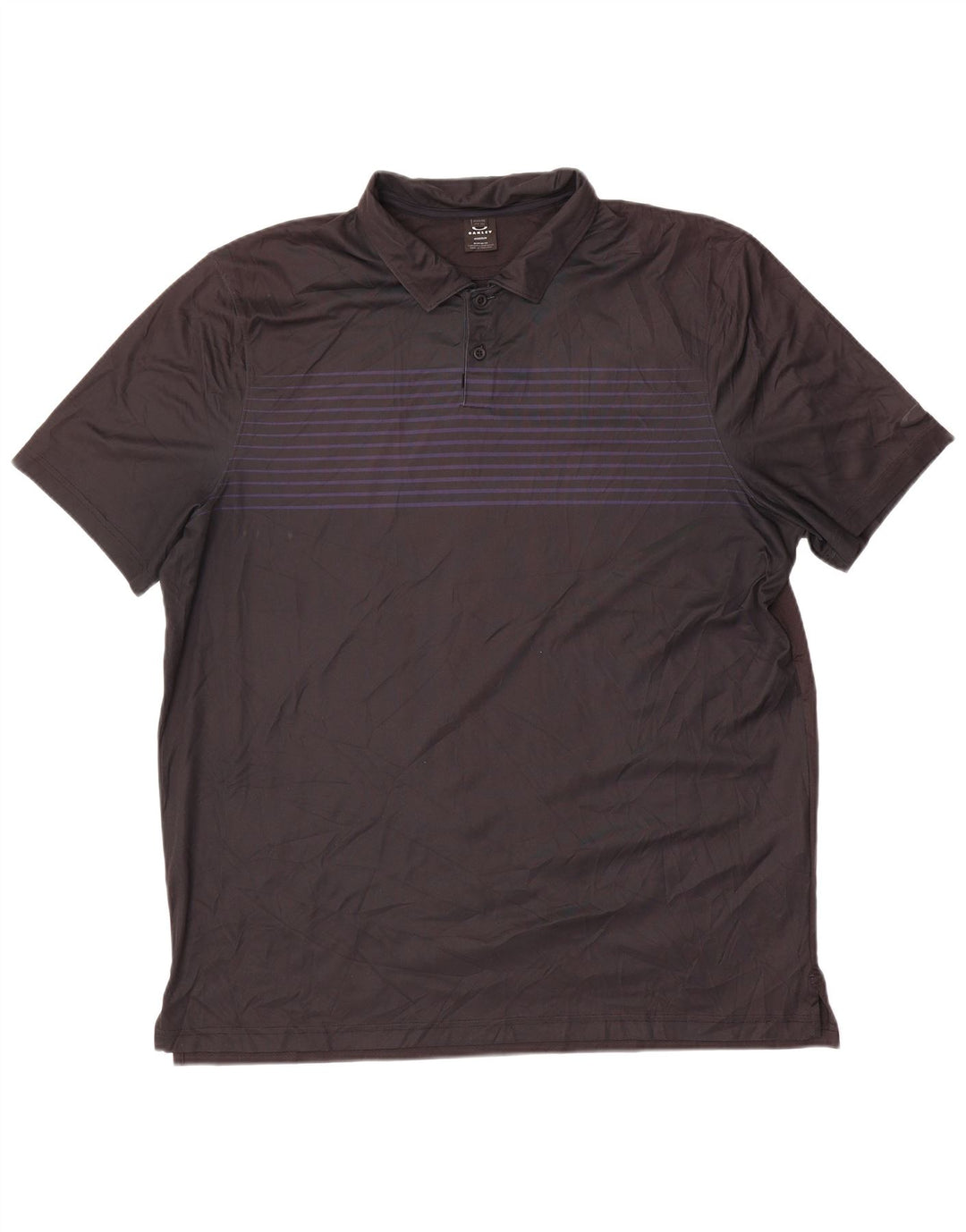 Męska koszulka polo Oakley 2XL, poliester w czarne paski