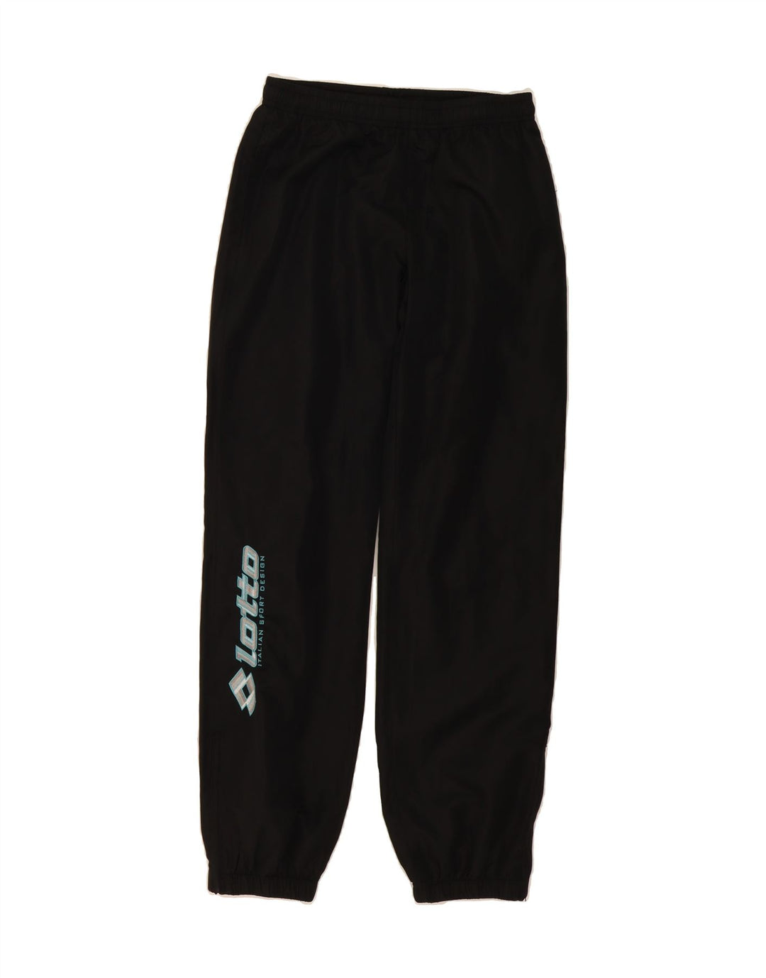 LOTTO Mens Graphic Tracksuit Trousers Joggers Small  Black Vintage Lotto and Second-Hand Lotto from Messina Hembry 