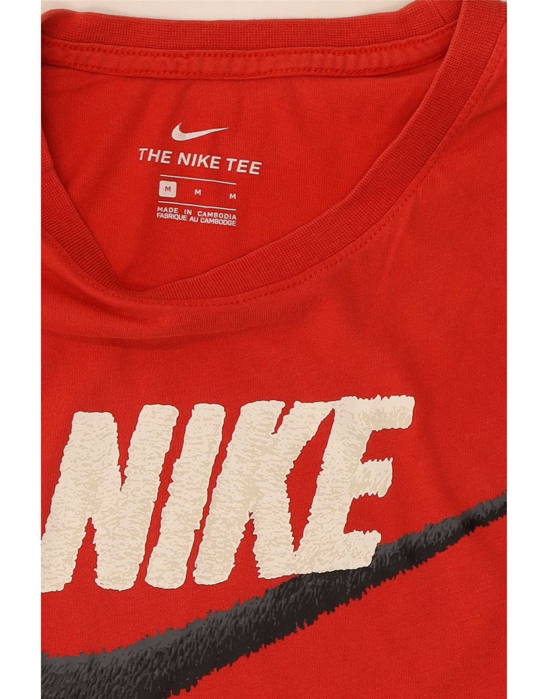 Męski T-shirt Nike z grafiką, średni czerwony