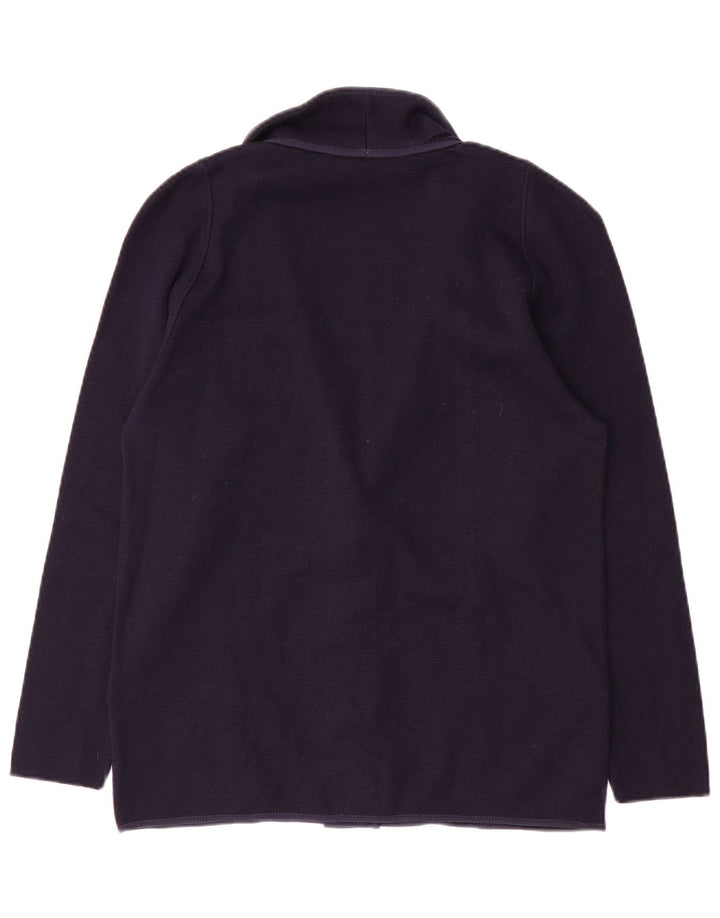 Sweter damski w stylu vintage IT 46, duży, granatowy, poliakryl