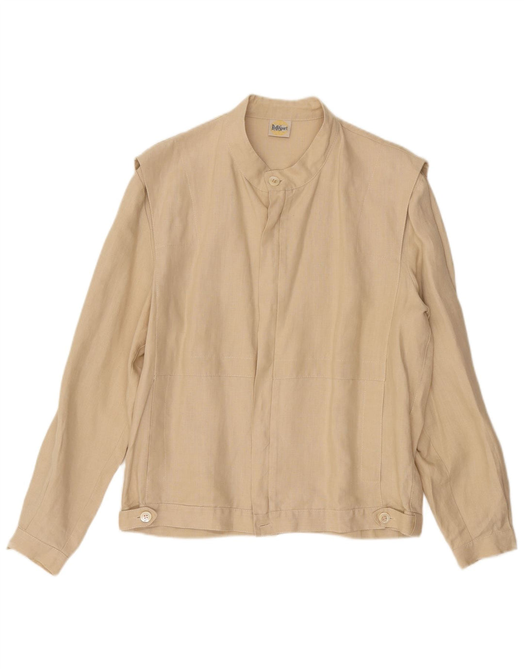 RUFFO Womens Bomber Jacket IT 48 XL Beige