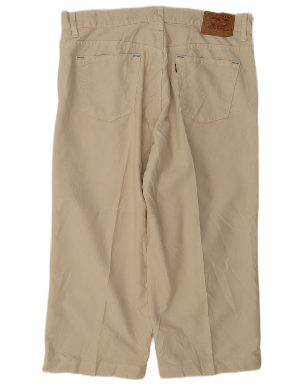 Spodnie Levi's Damskie 577 Capri z wysokim stanem US 12 Large W34 L22 Beżowe
