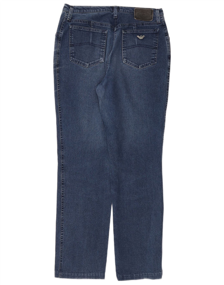 Damskie jeansy zwężane ARMANI W33 L30 Niebieskie