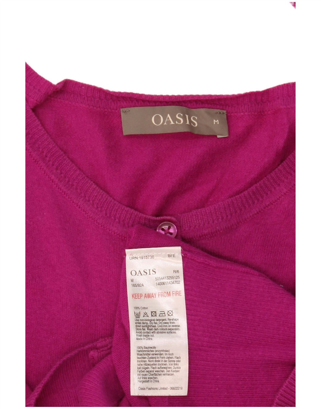 Sweter damski Oasis UK 12, średni, różowy, bawełniany