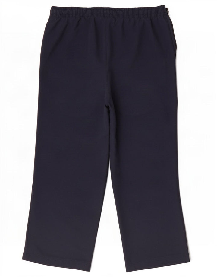 Damskie spodnie dresowe Reebok Capri UK 10, małe, granatowe, poliestrowe