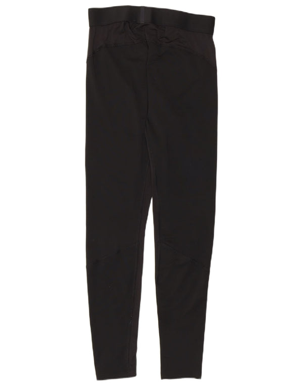 Damskie legginsy Adidas Primegreen UK 14, duże, czarne, poliestrowe